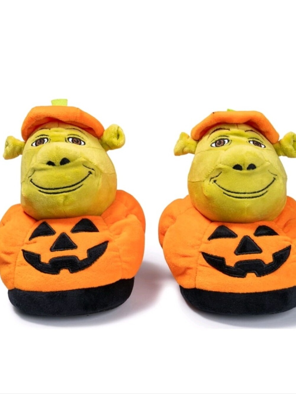 Shrek Pumpkin Plush Slippers